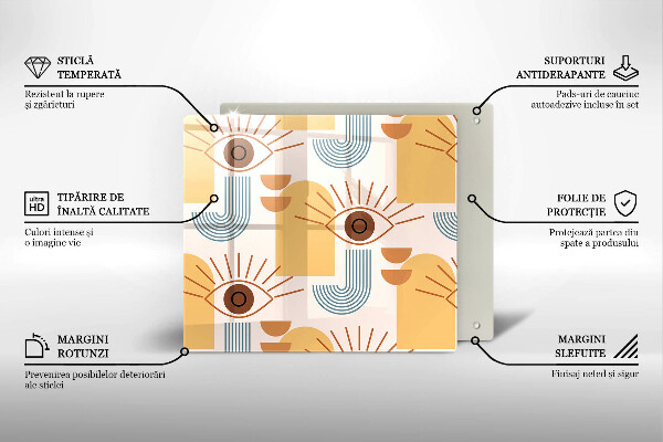 Protection plaque induction Modèle d'yeux bohème