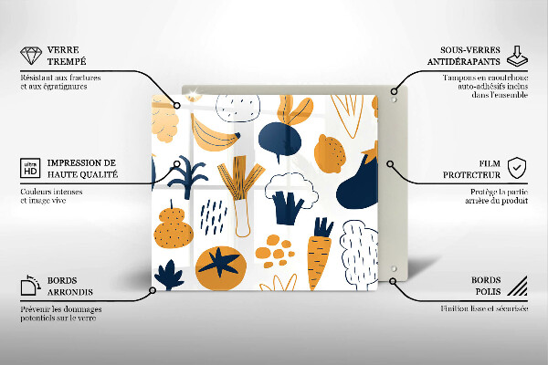 Protection plaque induction Illustration de la nourriture