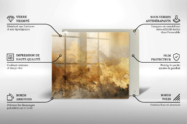 Protège plaque de cuisson Texture riche