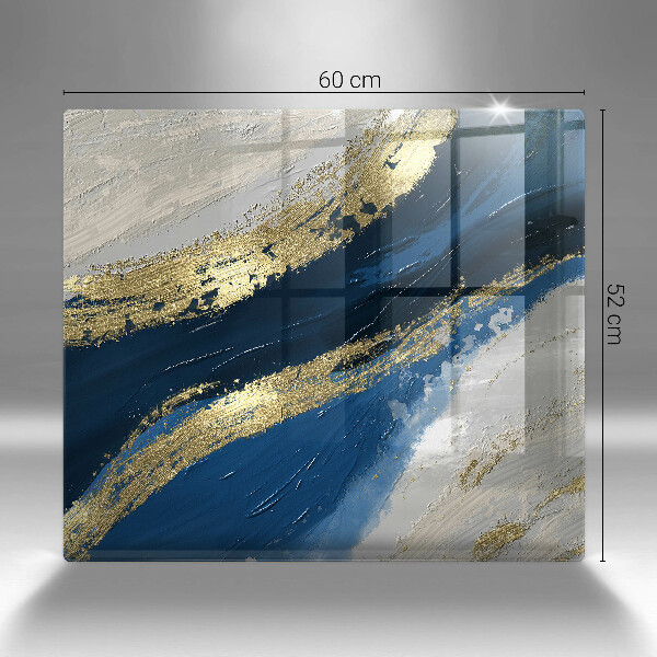 Protège plaque de cuisson Texture avec de l'or