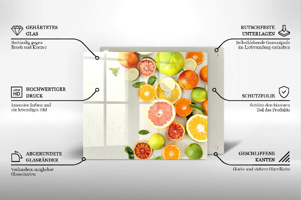 Protège plaque de cuisson Les agrumes