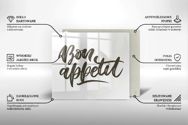 Protège plaque de cuisson Inscripción de Bon Appetit