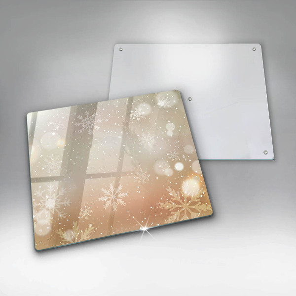 Protège plaque de cuisson Flocons de neige