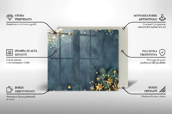 Protège plaque de cuisson décorations de Noël