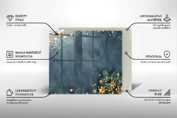 Protège plaque de cuisson décorations de Noël