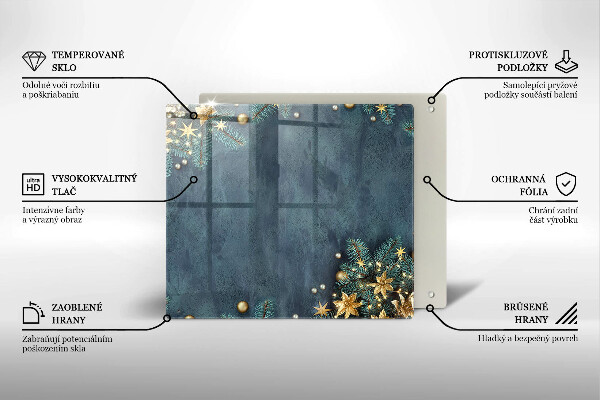 Protège plaque de cuisson décorations de Noël