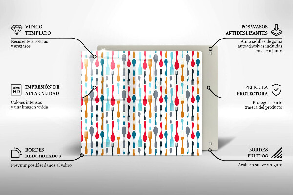 Protège plaque de cuisson Illustration de cuillère