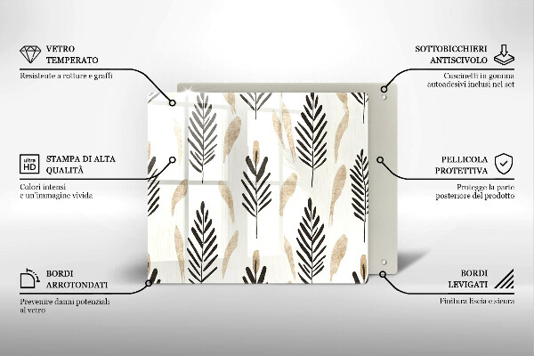 Protège plaque de cuisson Plantes bohèmes