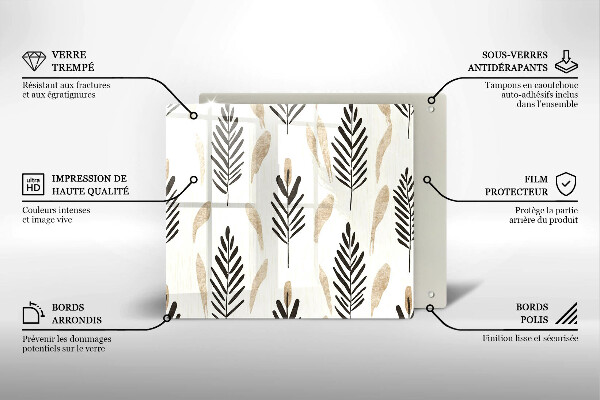 Protège plaque de cuisson Plantes bohèmes