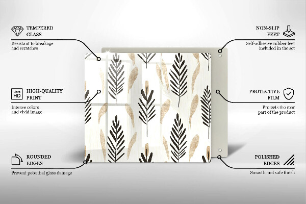 Protège plaque de cuisson Plantes bohèmes