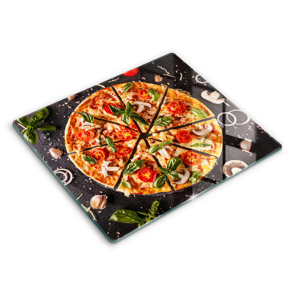 Protège plaque de cuisson Pizza aux champignons