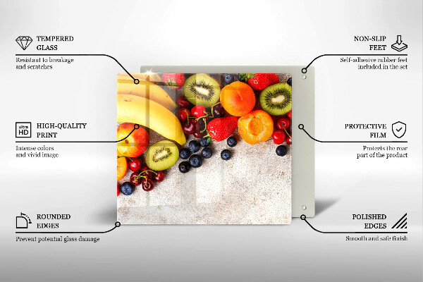 Protège plaque de cuisson Fruits des Fêtes