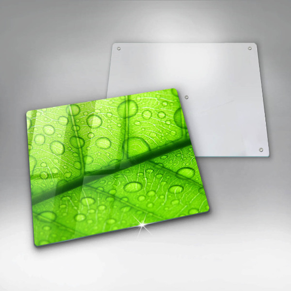 Protège plaque de cuisson Gros plan d'une feuille