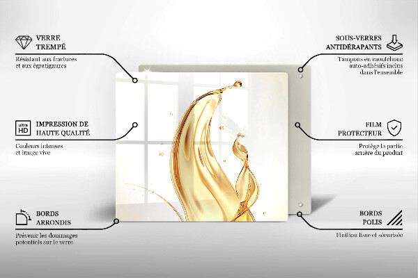 Protège plaque de cuisson huile d'olive