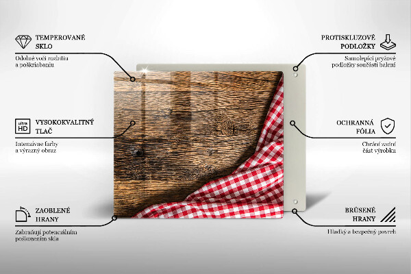 Protège plaque de cuisson Table en bois