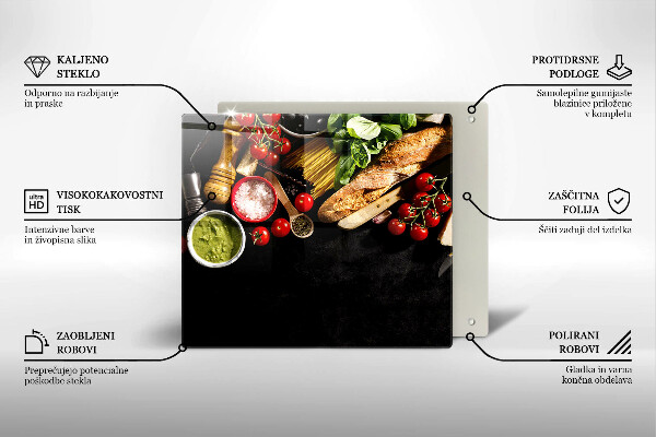 Protège plaque de cuisson Ingrédients et épices italiens