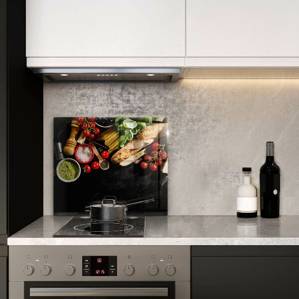 Protège plaque de cuisson Ingrédients et épices italiens