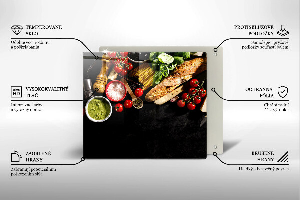 Protège plaque de cuisson Ingrédients et épices italiens