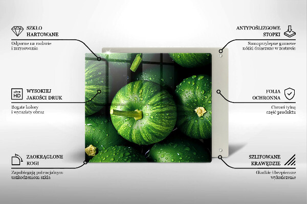 Protège plaque de cuisson Citrouilles vertes