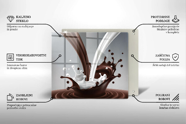 Protège plaque de cuisson Lait et chocolat