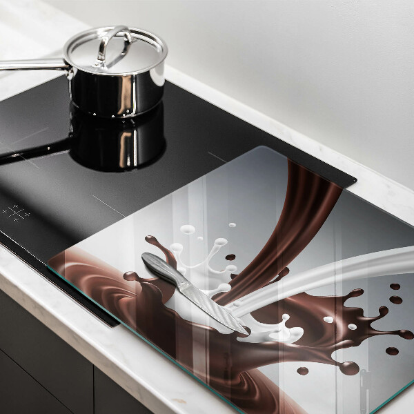 Protège plaque de cuisson Lait et chocolat