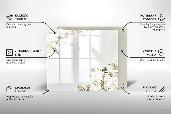 Protège plaque de cuisson Décorations d'hiver