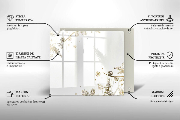 Protège plaque de cuisson Décorations d'hiver