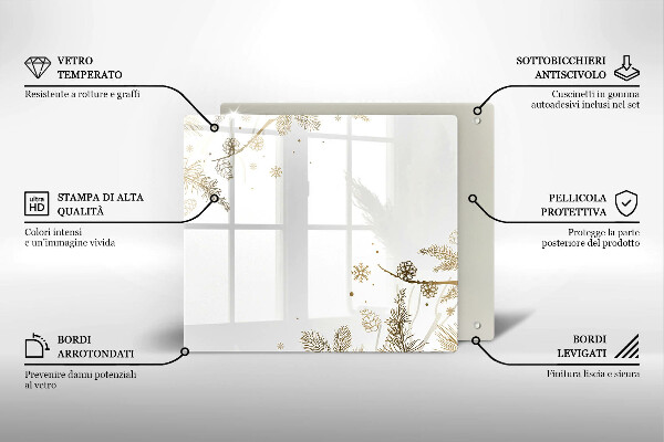 Protège plaque de cuisson Décorations d'hiver