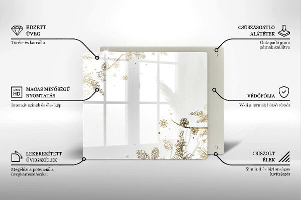 Protège plaque de cuisson Décorations d'hiver