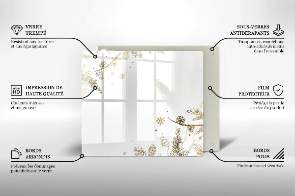 Protège plaque de cuisson Décorations d'hiver