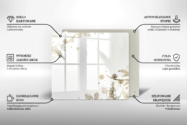 Protège plaque de cuisson Décorations d'hiver