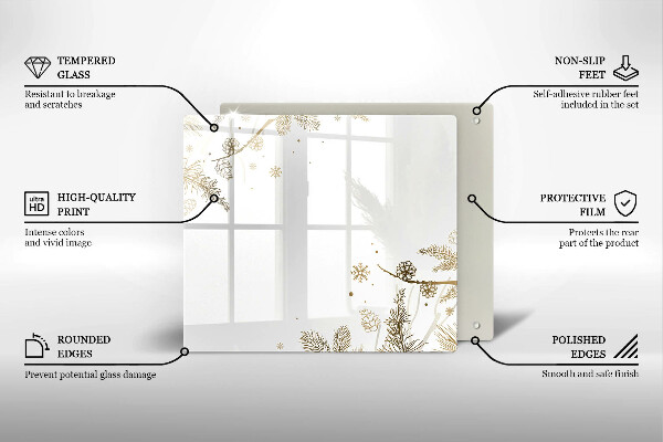 Protège plaque de cuisson Décorations d'hiver