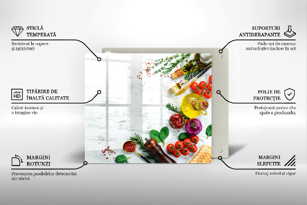 Protège plaque de cuisson Légumes et épices