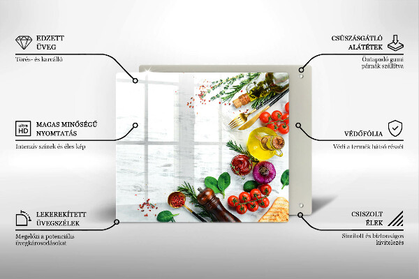 Protège plaque de cuisson Légumes et épices