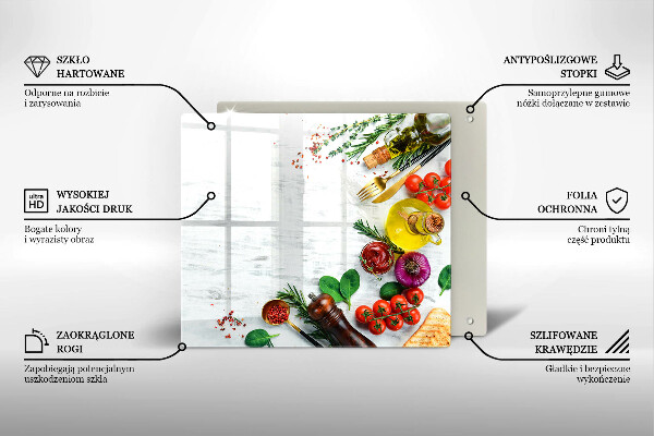 Protège plaque de cuisson Légumes et épices