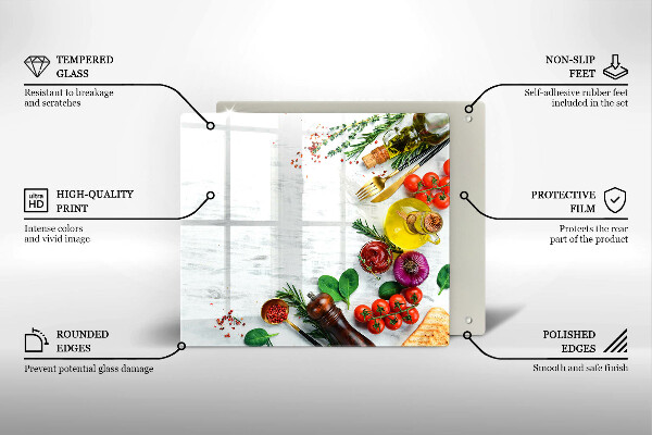 Protège plaque de cuisson Légumes et épices