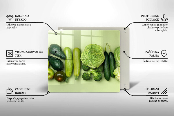 Protège plaque de cuisson Fruits et légumes verts