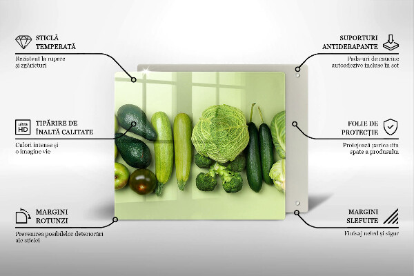 Protège plaque de cuisson Fruits et légumes verts