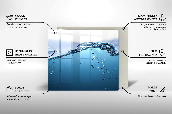 Protection plaque induction L'eau bleue