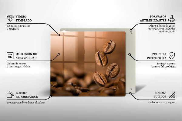 Protection plaque induction Grains de café