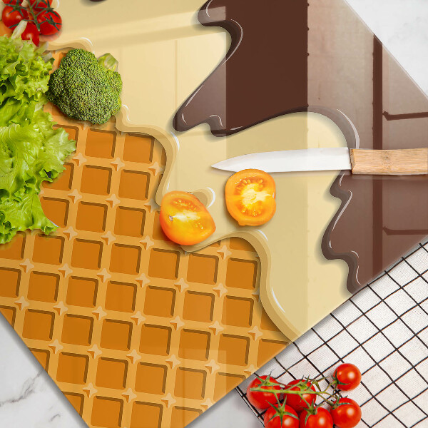 Protection plaque induction Illustration de cornet de crème glacée