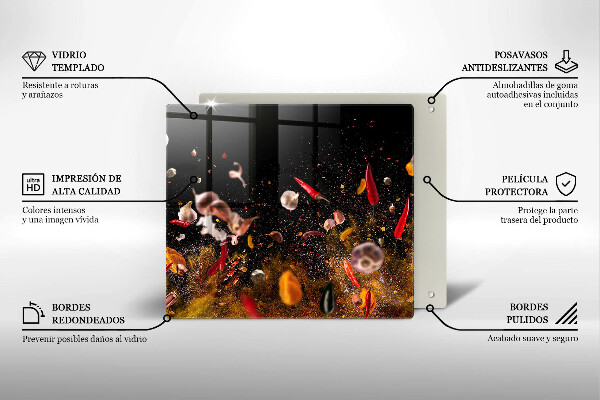 Protège plaque de cuisson Épices piquantes