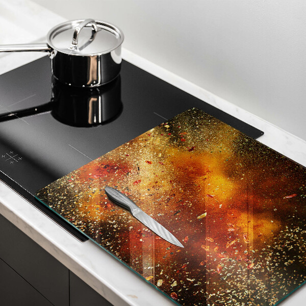 Protège plaque de cuisson Épices colorées