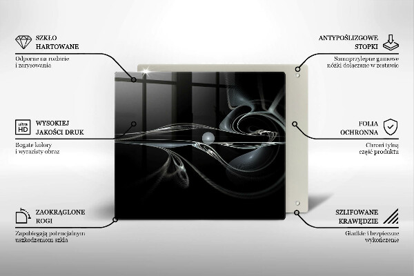 Protection plaque induction Abstraction moderne