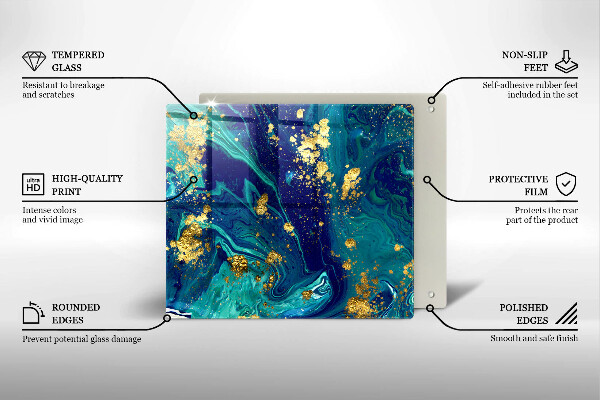 Protection plaque induction Abstraction avec de l'or