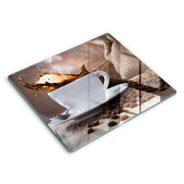 Protection plaque induction Tasse et grains de café