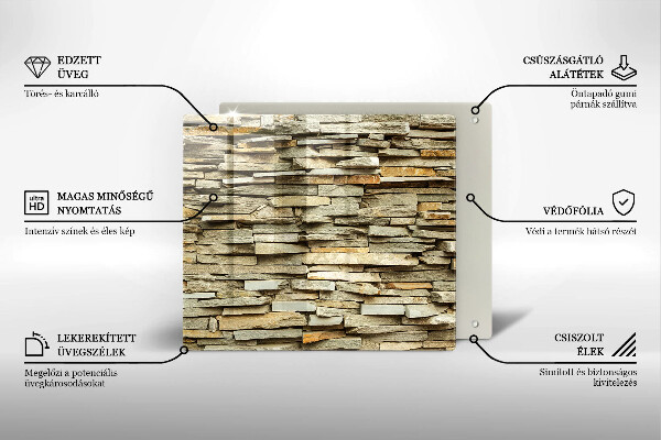 Protection plaque induction Pierres décoratives