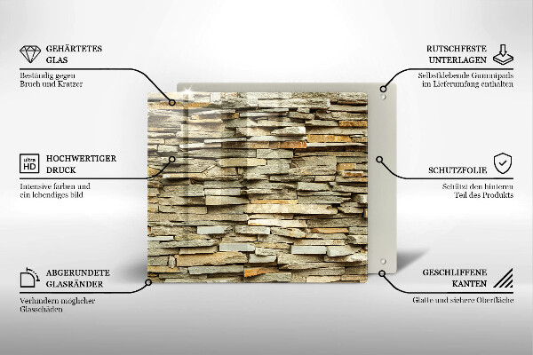 Protection plaque induction Pierres décoratives