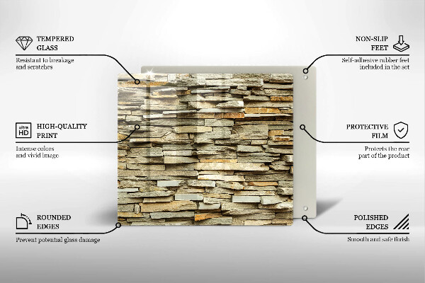 Protection plaque induction Pierres décoratives