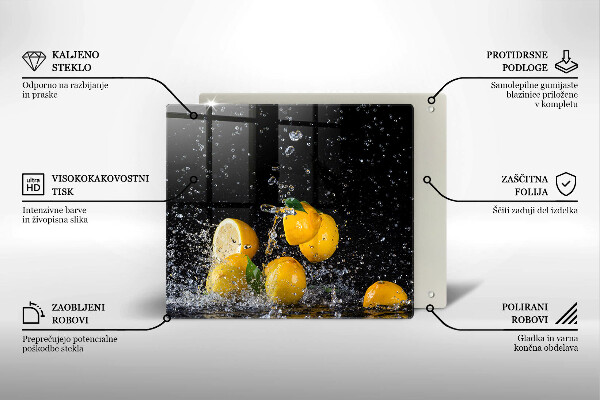 Protection plaque induction Fruits de citron juteux